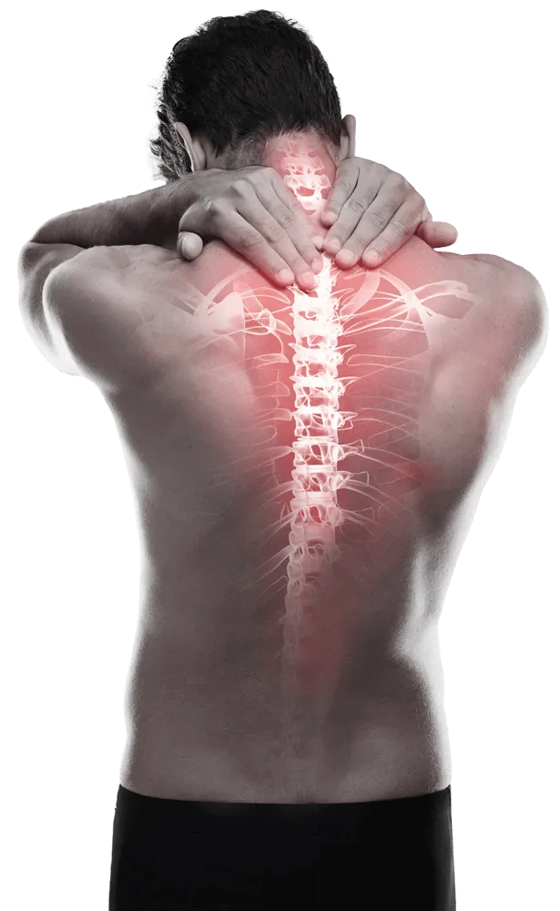 Man with Neck Pain who has suffered whiplash Injury following a car accident